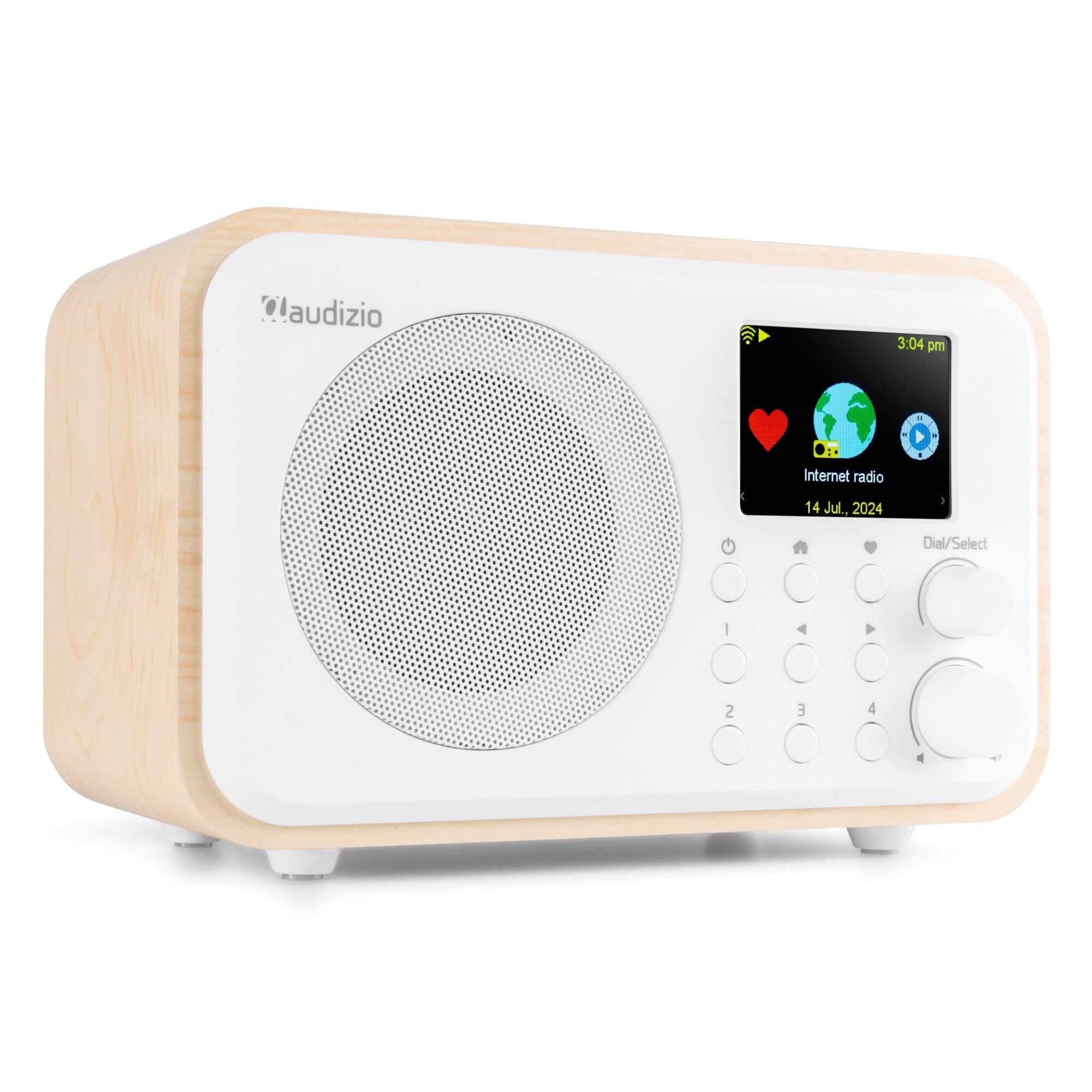 Audizio Vicenza WIFI Internet Radio, batteriebetrieben DAB+ - Weiß