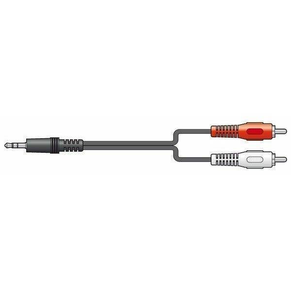 SkyTronic Audiokabel: 2x RCA / Cinch - 1x 3,5 mm Klinke 2,5 m
