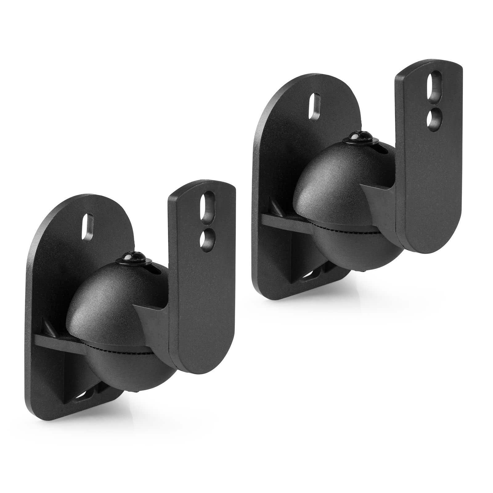 Audizio HTS15 Lautsprecher-Wandhalterung universal und verstellbar - 2er-Set - Schwarz