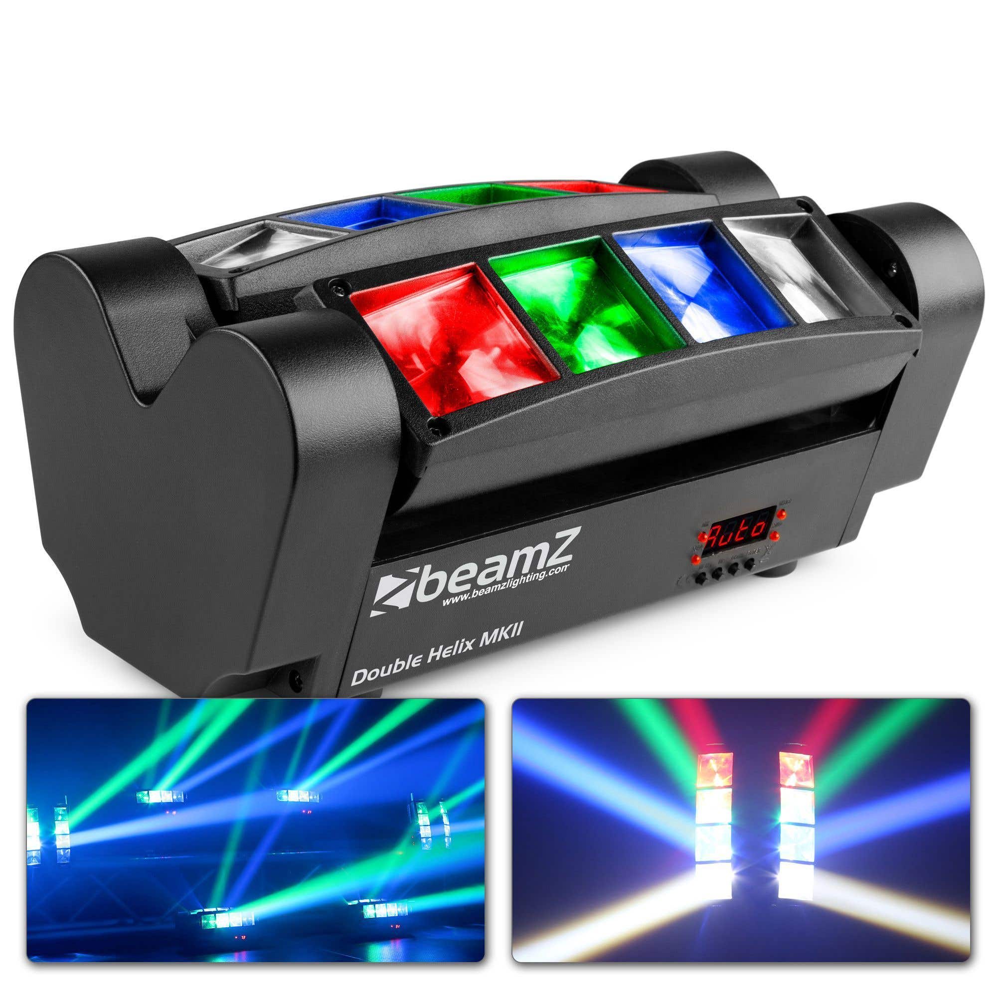 BeamZ MHL820 Double Helix RGB LED Lichteffekt 8x 3 W
