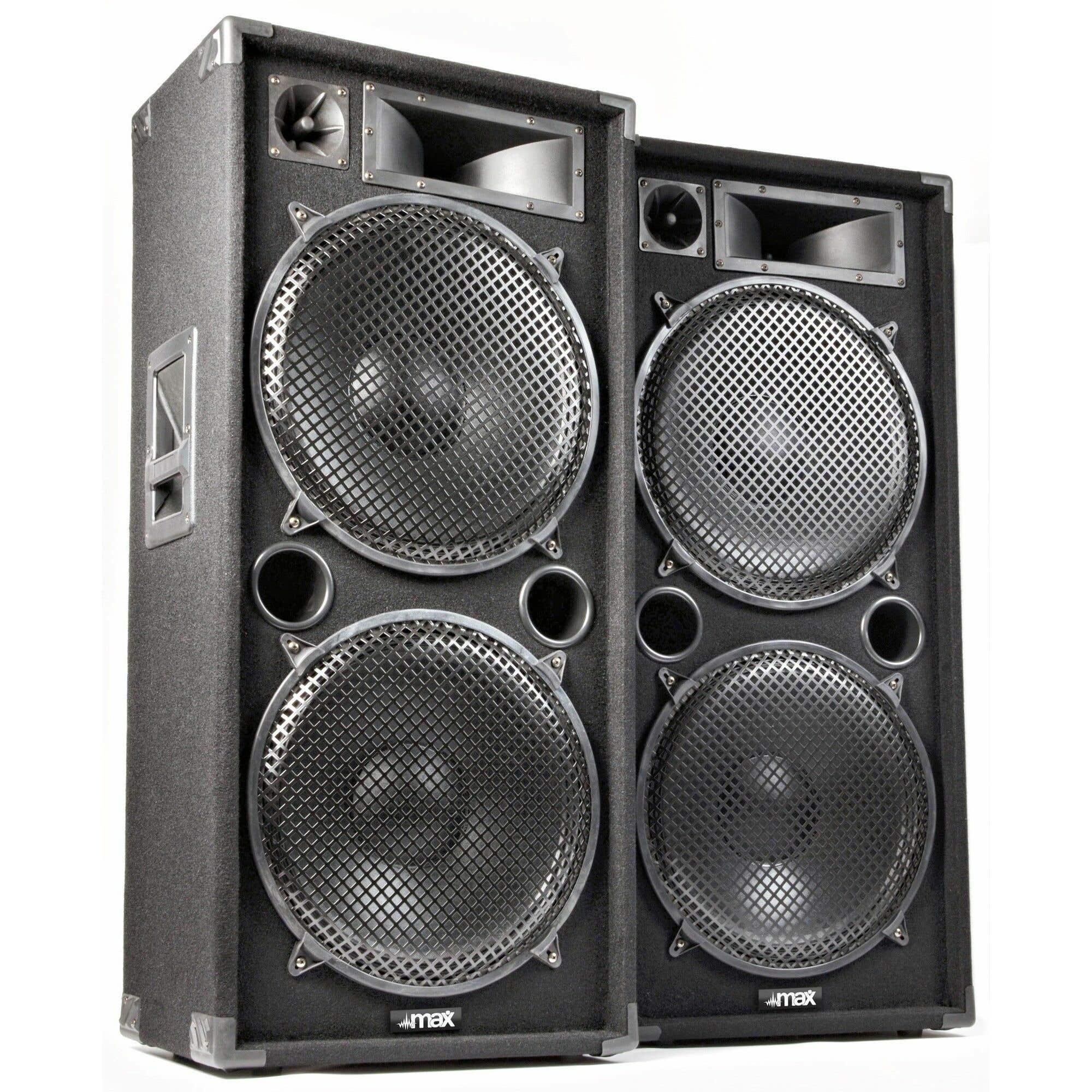 MAX MAX215 4000 W Disco-Lautsprecherset 2 x 15" 