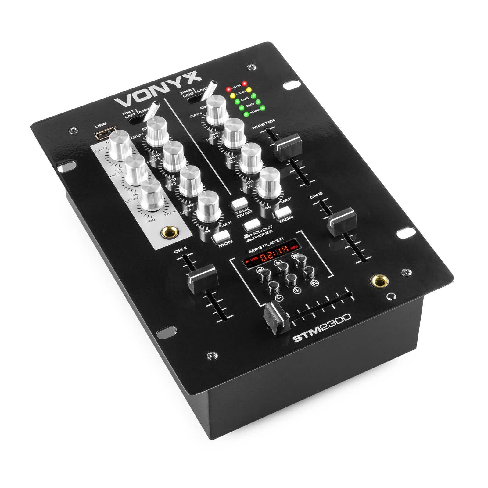 Vonyx STM-2300 Mischpult 2-Kanal / USB MP3