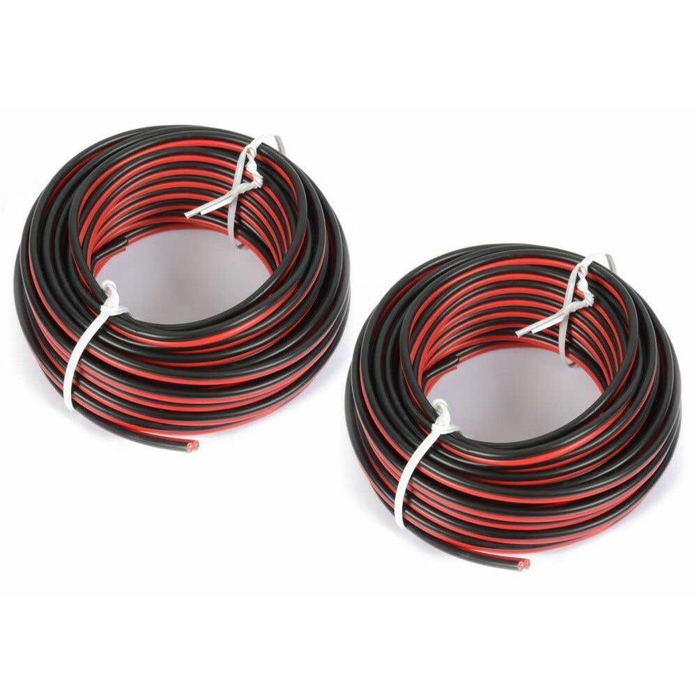 SkyTronic 2 Rollen 10 m Lautsprecherkabel 0,75 mm2