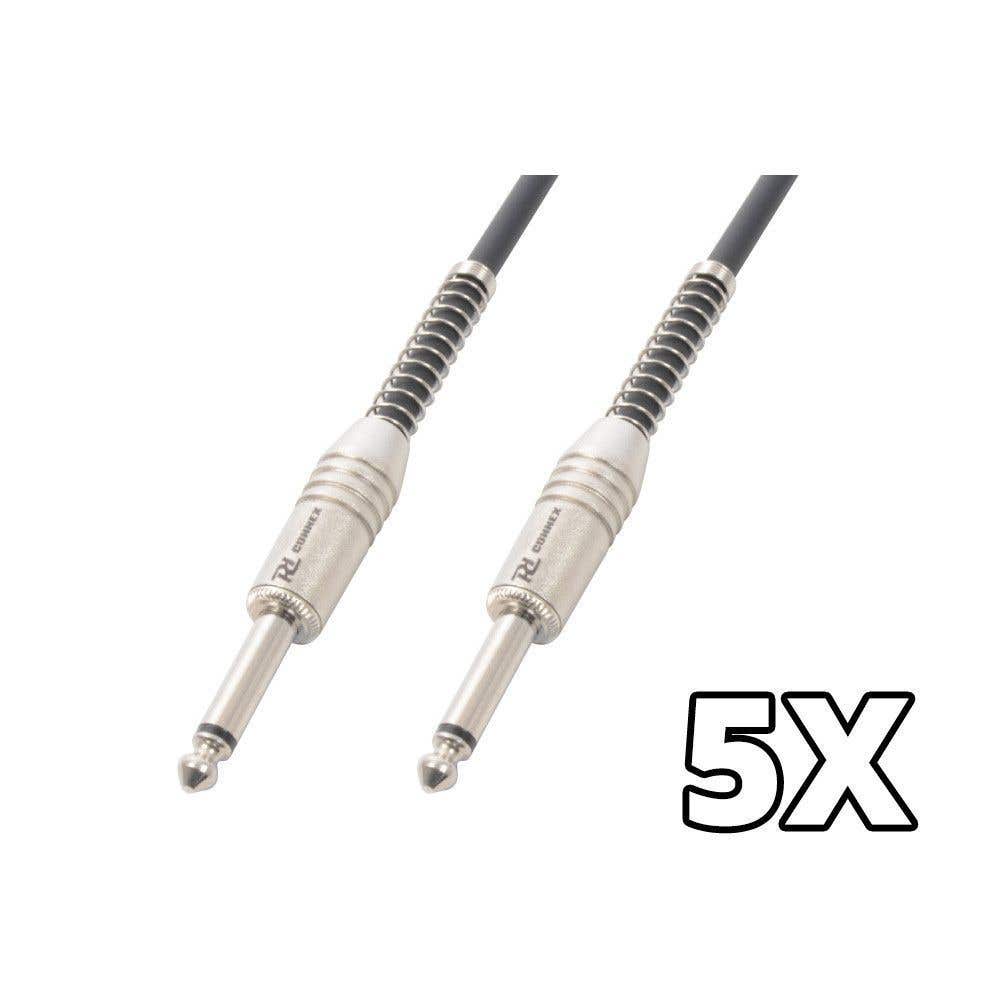 PD Connex Gitarrenkabelsatz mit 5x3 m Gitarrenkabel