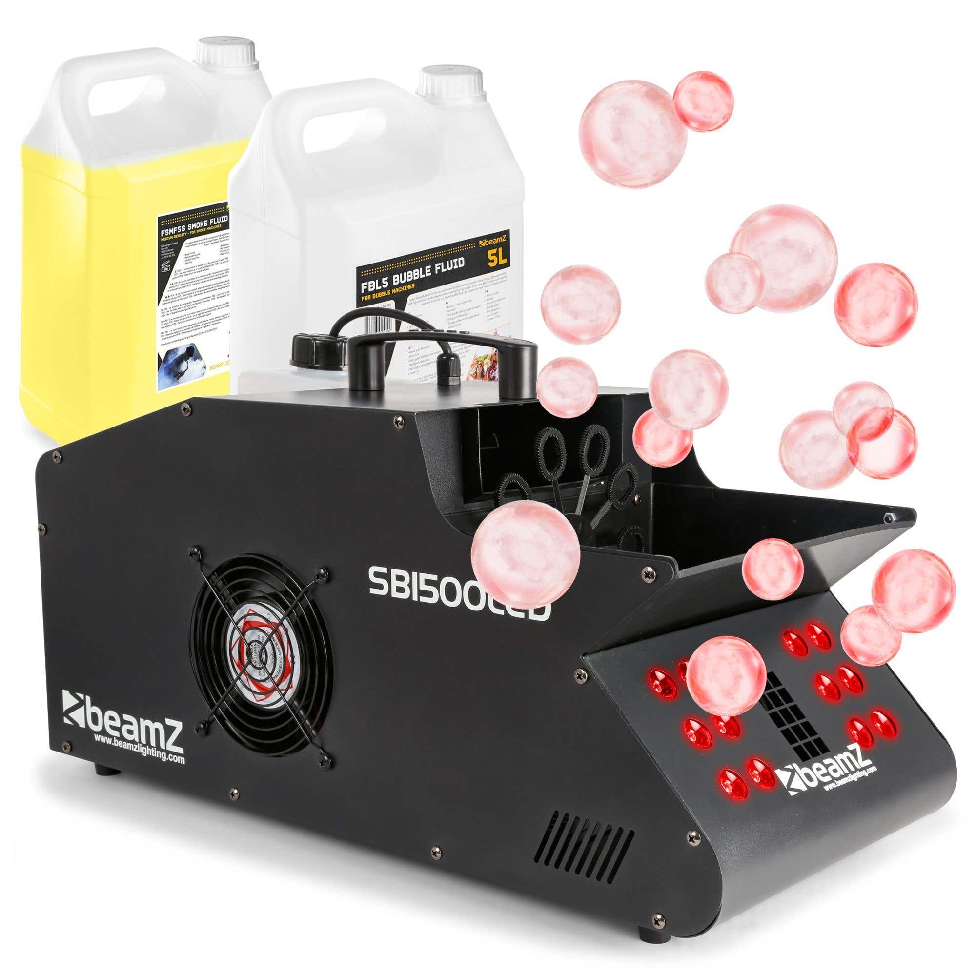 BeamZ SB1500LED Nebel- und Seifenblasenmaschine inkl. Fluids