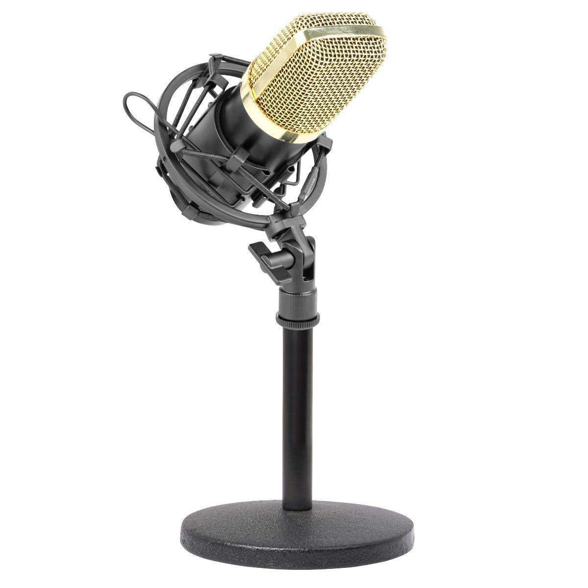 Vonyx CM400B Studio-Kondensatormikrofon mit Tischständer