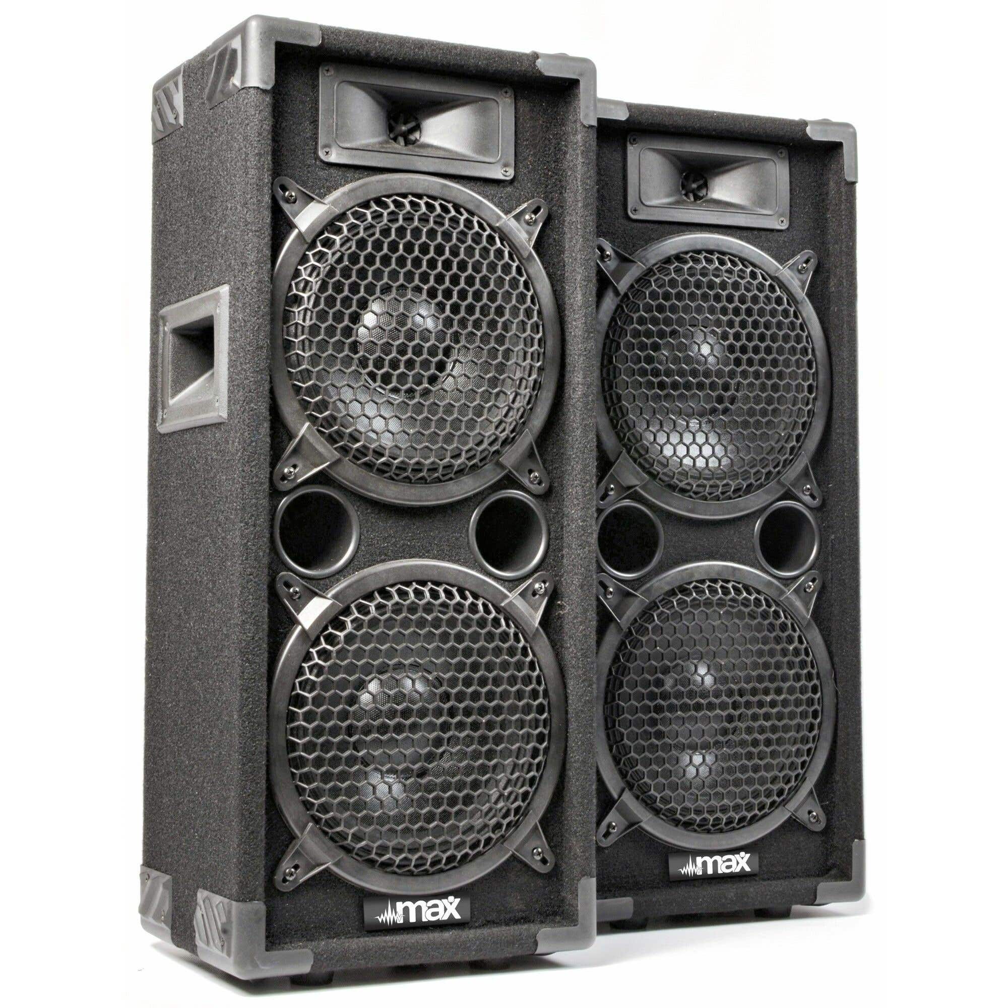 MAX MAX28 1600 W Disco-Lautsprecherset 2x 8"