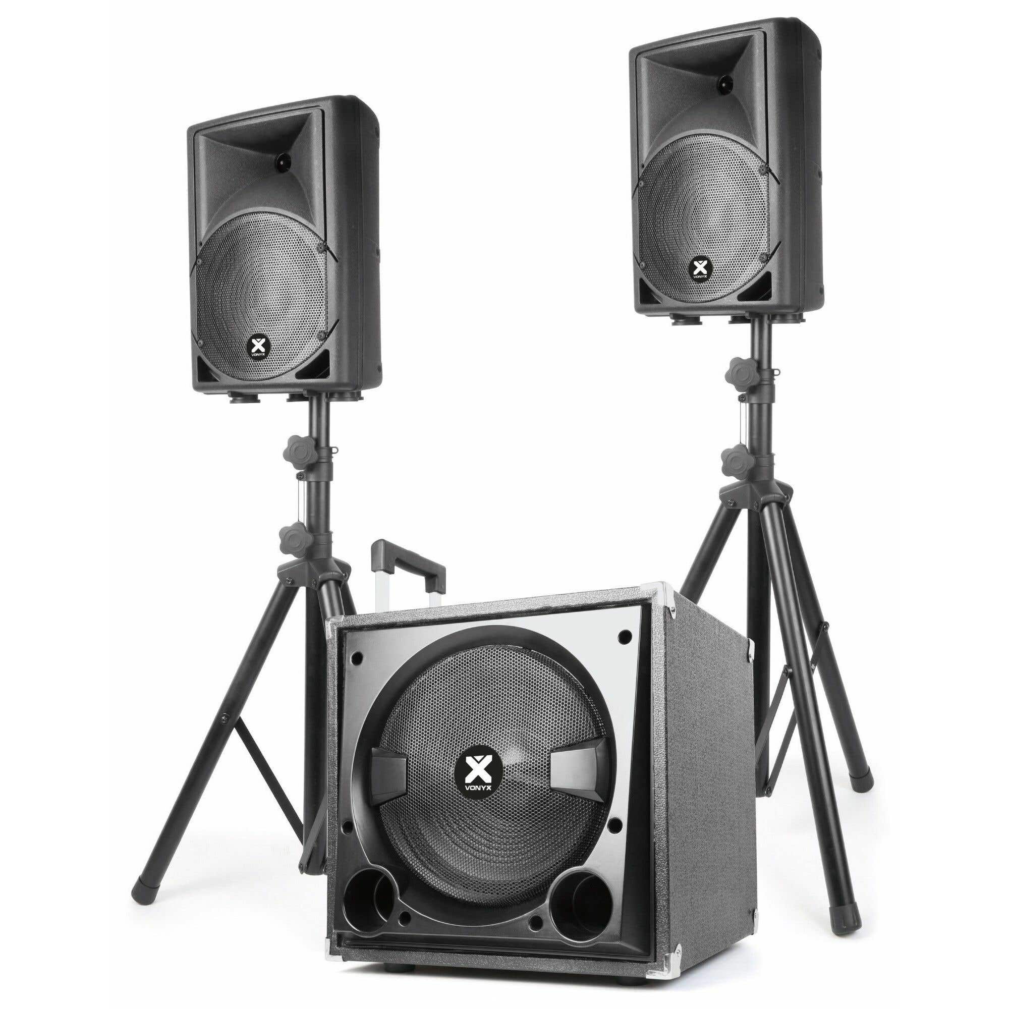Vonyx VX800BT 2.1 Aktiv-Lautsprecherset mit Bluetooth
