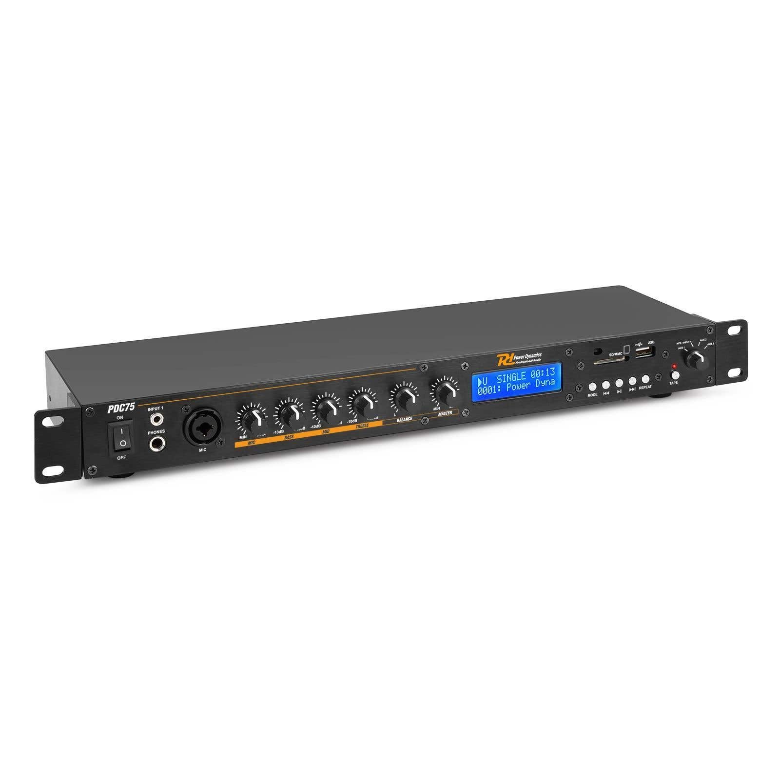 Power Dynamics PDC75 Bluetooth-USB-MP3-Player und Audio Switch