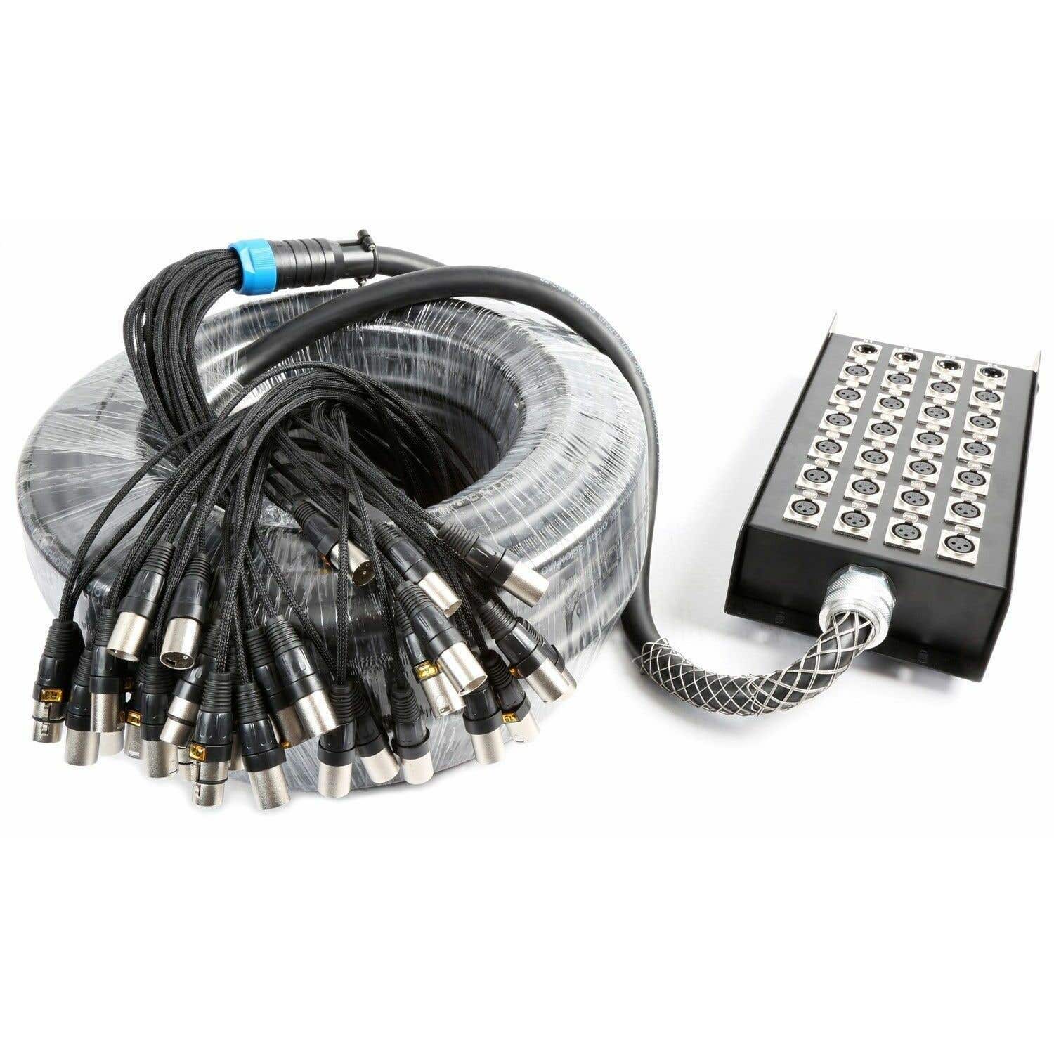 PD Connex Stage Snake 24-in 4-out XLR 30 Meter