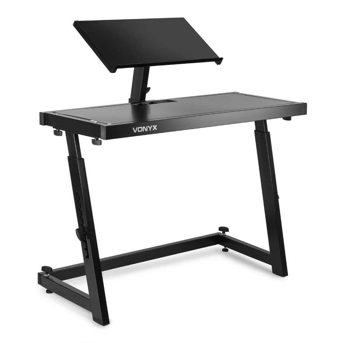 Vonyx DJ-Pult höhenverstellbar mit Plattform für Laptop