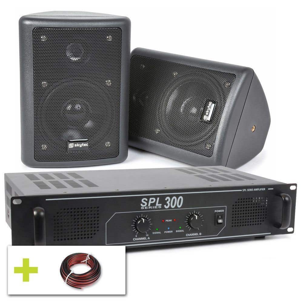SkyTec Beschallungsanlage 150 W Küche, Hobbyraum etc.