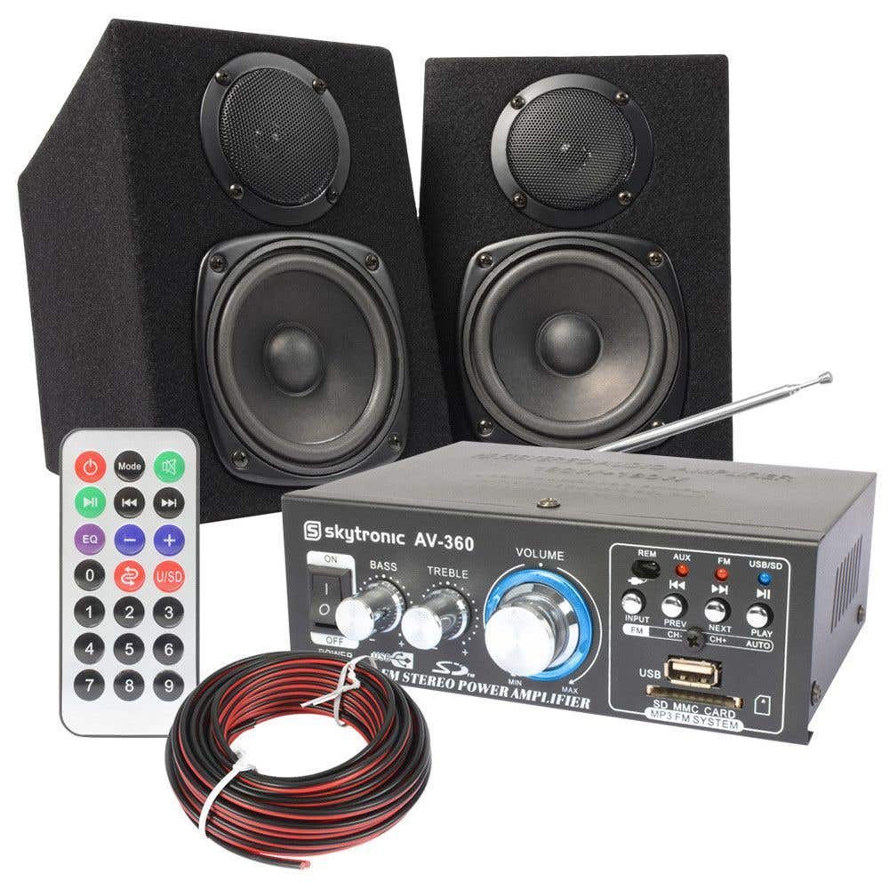 Fenton Compact Hi-Fi Soundset mit Verstärker und Lautsprechern