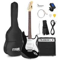 MAX GigKit E-Gitarren-Starterkit einschließlich Verstärker (40 Watt) – schwarz