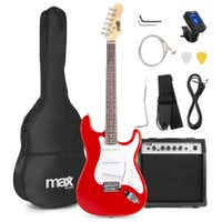 MAX GigKit E-Gitarren-Starterkit einschließlich Verstärker (40 Watt) – rot