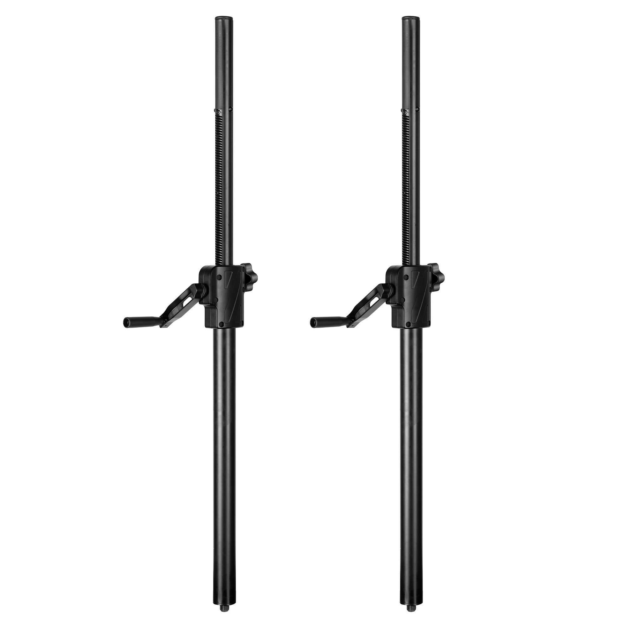 Vonyx LST93 Wind-up Zwischenstange 2er Set - M20 Gewinde & 35 mm Adapter - Belastbar bis 50 kg