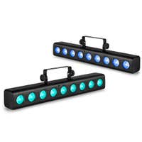 Fuzzix Orion Party Bar 2er Set – 9x 6W RGBW LEDs – DMX – Inkl. Fernbedienung