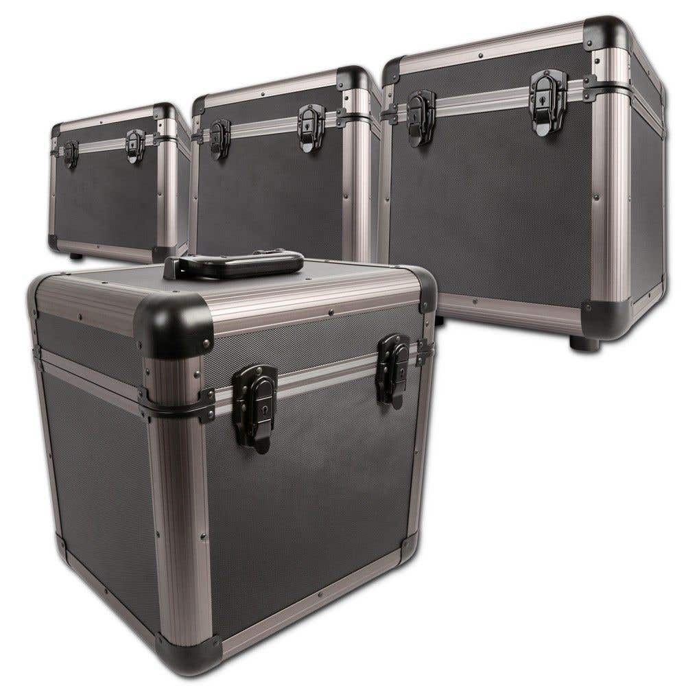 Plattenkoffer-Set für 300 Schallplatten - Power Dynamics RC100 Titan