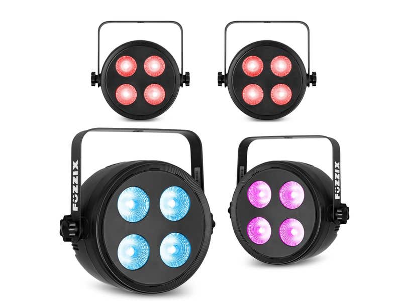 Fuzzix Set mit 4x PLF20 Party LED Pars