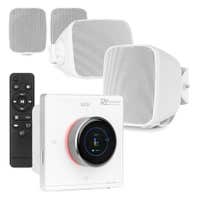 Power Dynamics BD30W Outdoor Lautsprecher mit Wandhalterung - B100W Einbauverstärker - IPX5 - 4x 25W