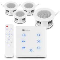 Power Dynamics CSBA3L Deckenlautsprecher 4er Set - A50W Einbauverstärker - Bluetooth - 2x 20W