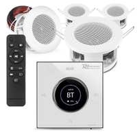 Power Dynamics Set 4x CSBA3L Deckenlautsprecher mit B50W Einbauverstärker - BT- 2x 25W - Weiß