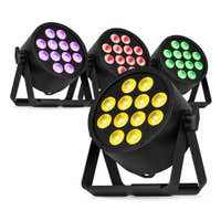 BeamZ Pro BAC334 LED Par 4er Set - PAR mit RGBWA-UV LEDs - 12x 10W