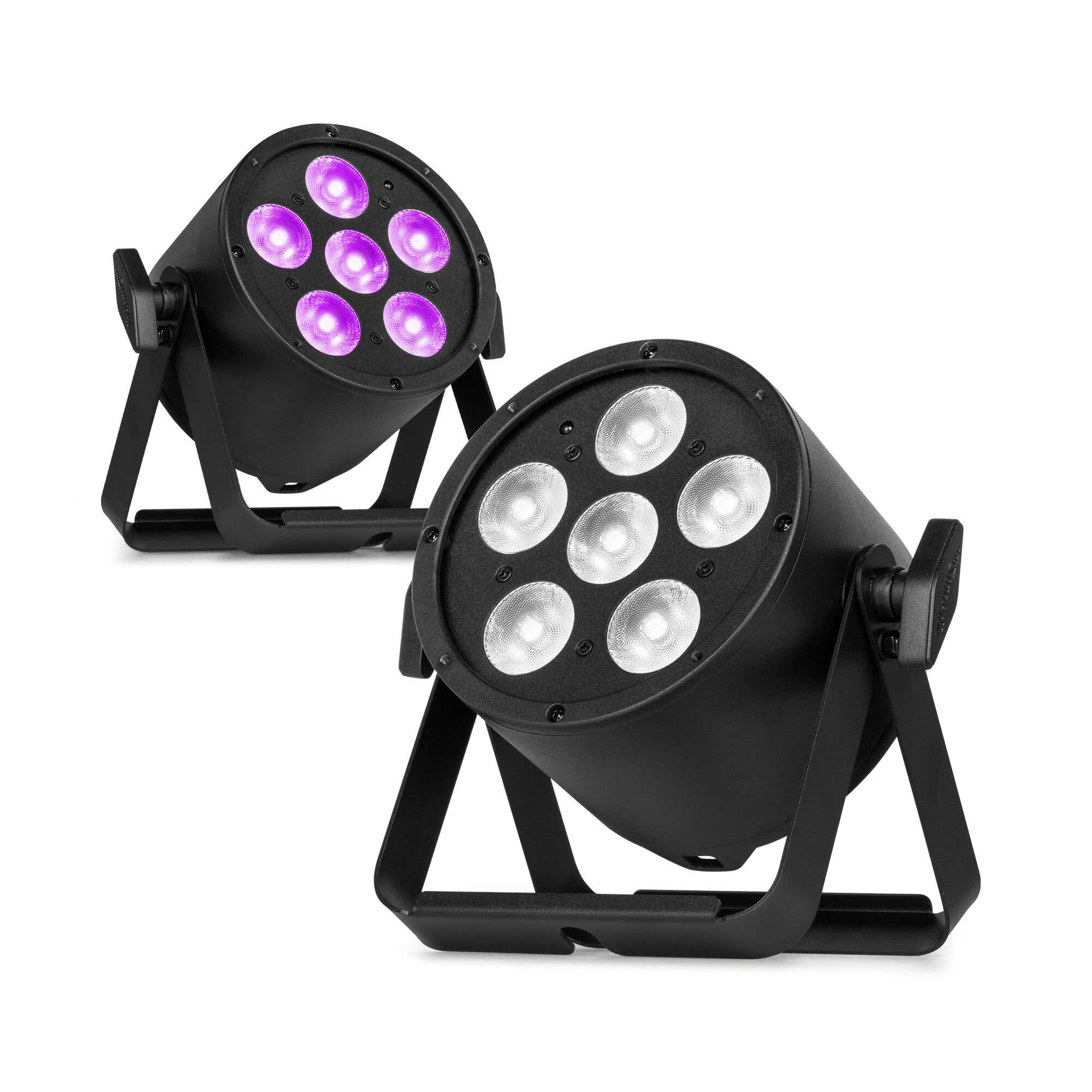 BeamZ Pro 2er Set BAC324 LED Par Scheinwerfer - Pro Par mit RGBWA-UV LEDs - 6x 10W