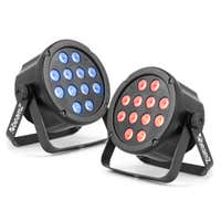BeamZ SlimPar35 LED PAR Spot 2er Set - 12x 3W RGB LEDs & DMX Steuerung
