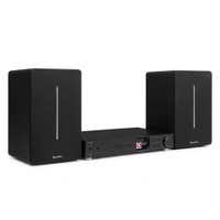 Audizio Stereoanlage – Tuner & Regallautsprecher – Internetradio, DAB+, Bluetooth – Schwarz