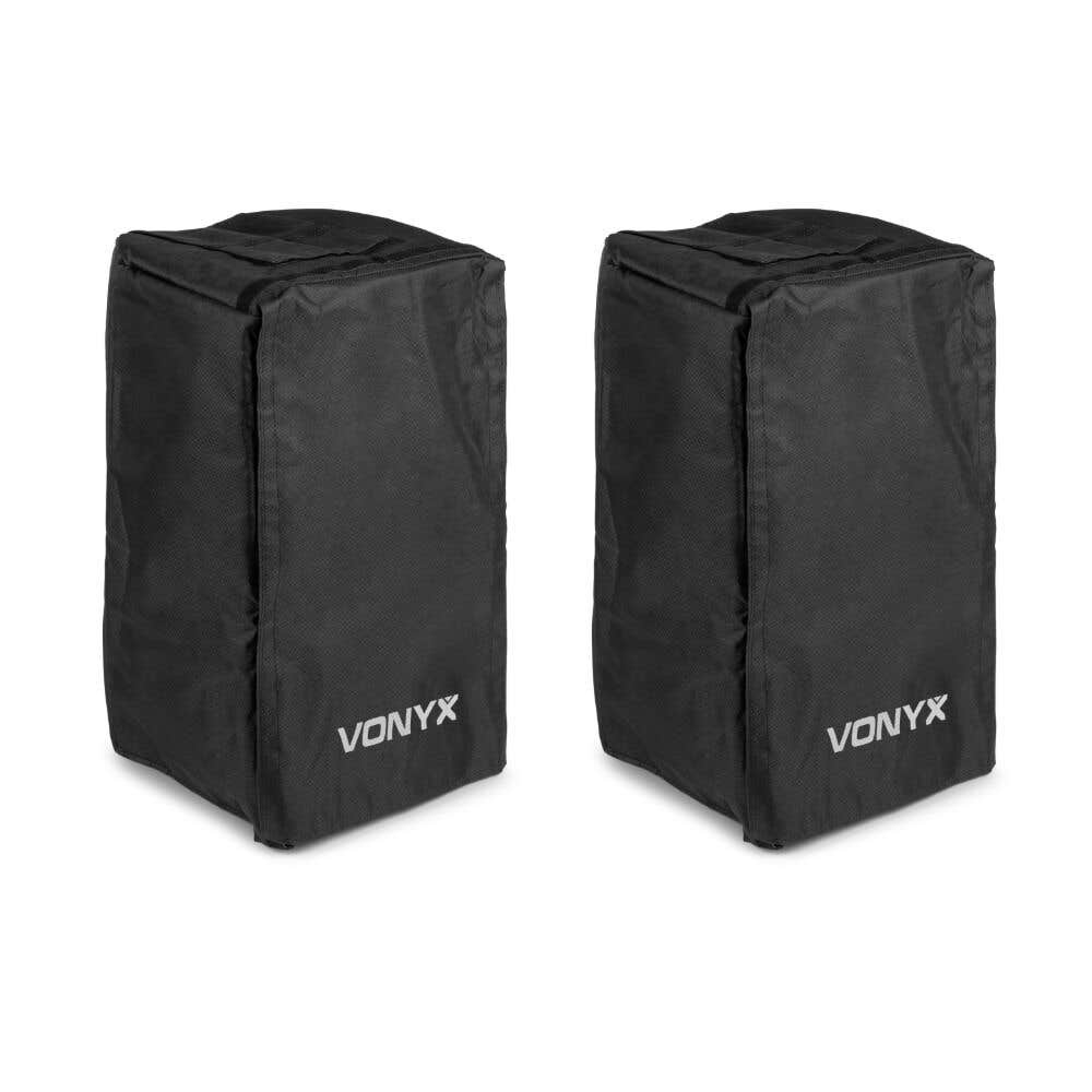 Vonyx SCVD12 Lautsprecher Schutzhüllen für VD712 Lautsprecher – Verschließbarer Klappen – 2er Set