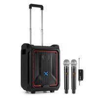 Vonyx SPLASH300 Mobiler Lautsprecher mit 2 drahtlosen Mikrofonen - Ideal für Kurse - IPX5 Wasserdicht