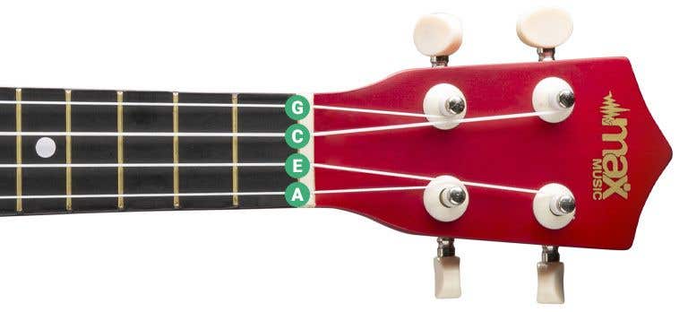Ukelele stemmen volgorde G-C-E-A